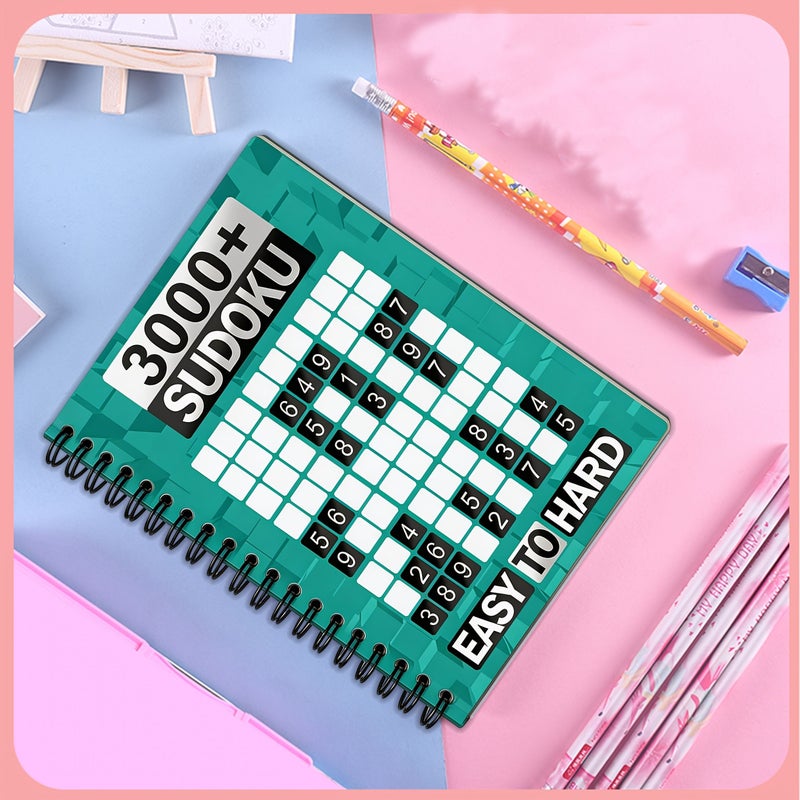 Sudoku Game Book For Adults Intermediate Difficulty 25 Puzzles Style HY28 - Image 5