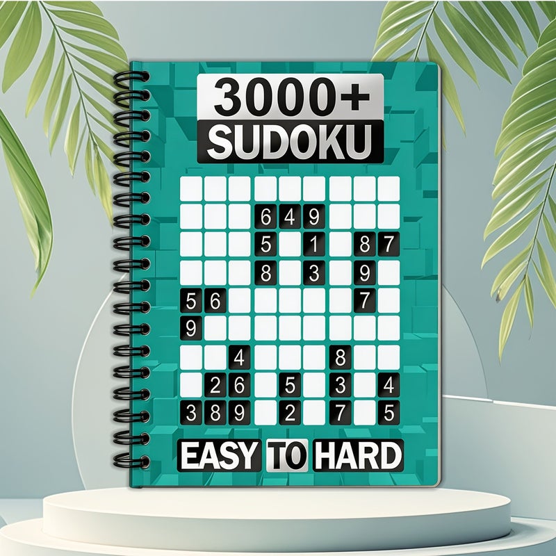 Sudoku Game Book For Adults Intermediate Difficulty 25 Puzzles Style HY28 - Image 1