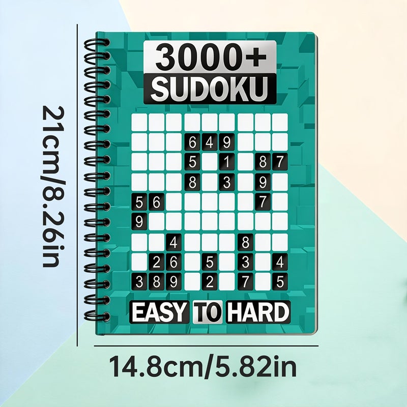 Sudoku Game Book For Adults Intermediate Difficulty 25 Puzzles Style HY28 - Image 2