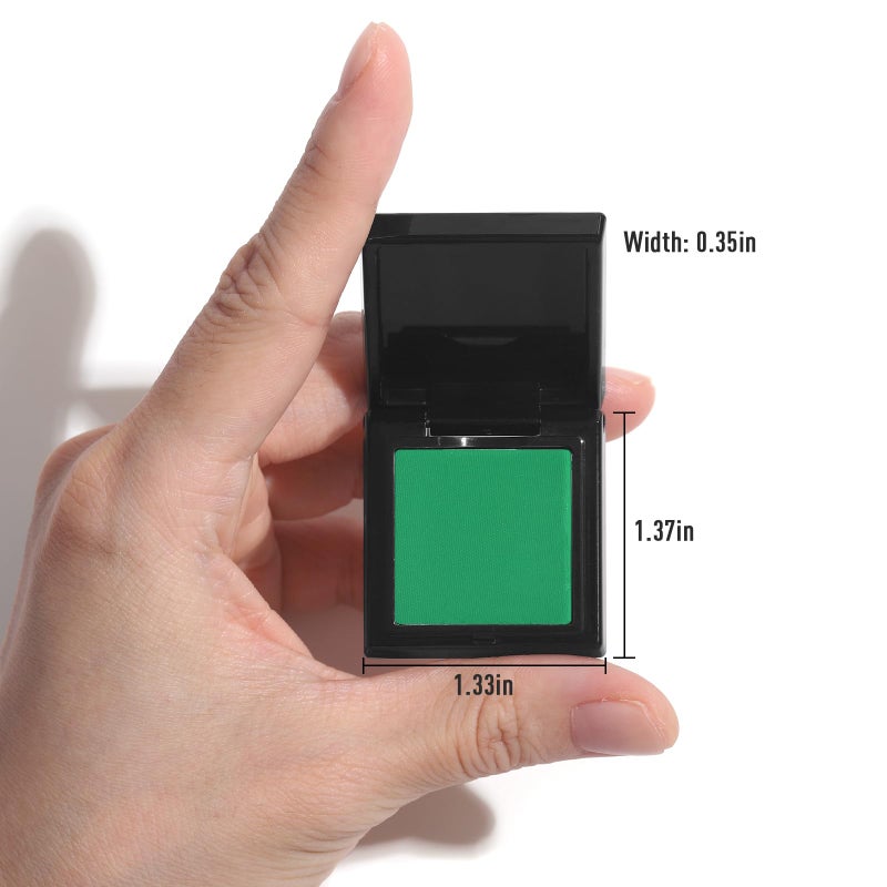 UCANBE Green Single Eyeshadow Palette, Highly Pigmented Matte Eye Shadow Powder, Professional Long-Lasting Waterproof Makeup Palette - Image 5