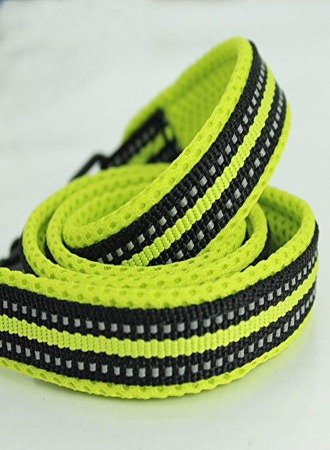 La La Pet Creation Core Reflective Dog Leash Durable Padded Pet Leash Strap for Puppy Pet Leash Rope, Green 6.5Ft Long 1" Wide - Image 4