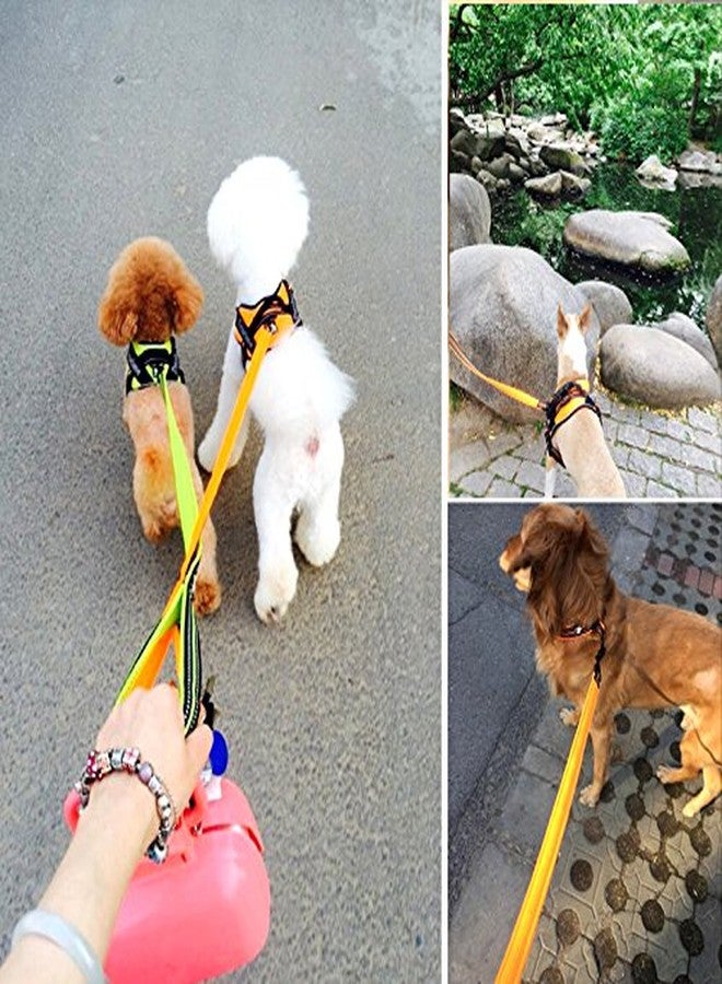 La La Pet Creation Core Reflective Dog Leash Durable Padded Pet Leash Strap for Puppy Pet Leash Rope, Green 6.5Ft Long 1" Wide - Image 3