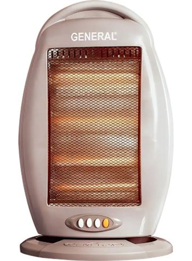 دفاية كهربائية هالوجين جنرال، 4 شمعة، 1600 وات، رمادي، موديل GE-H104-4M