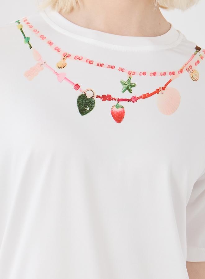 Take Two Graphic Print Round Neck T-Shirt - Image 3