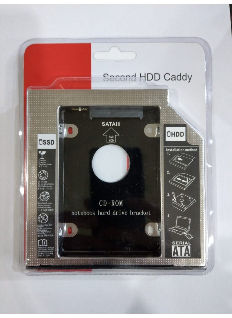 Compaxe - SSD Caddy 12.7mm DVD To SSD Box - Image 1