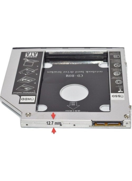 Compaxe - SSD Caddy 12.7mm DVD To SSD Box - Image 1