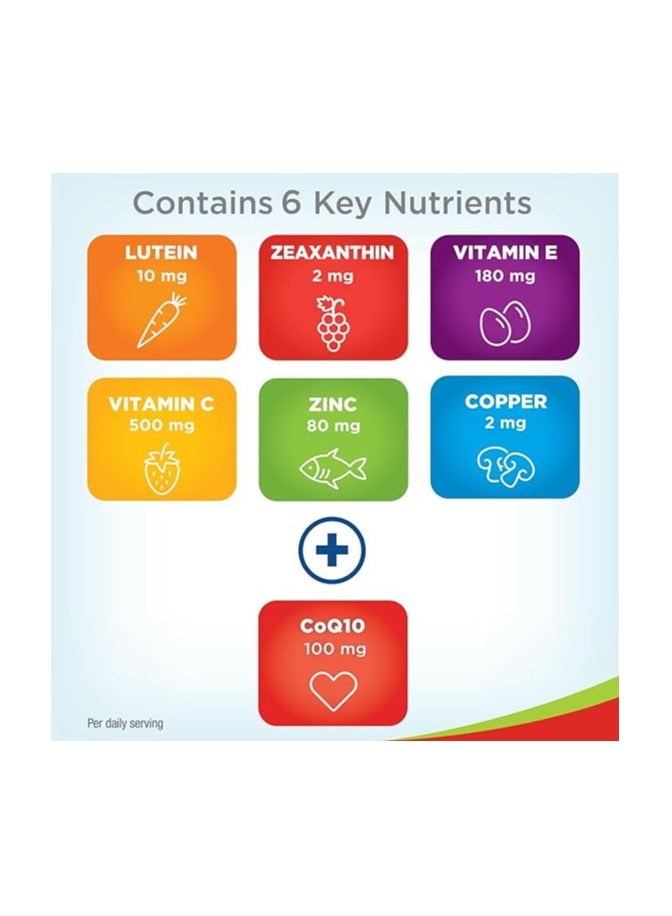 Bausch + Lomb PreserVision Eye Vitamin Supplement with CoQ10 for Heart Health, Lutein, Zeaxanthin, Vitamin C & E, Zinc, and Copper, 100 Softgels by Bausch + Lomb - Image 5