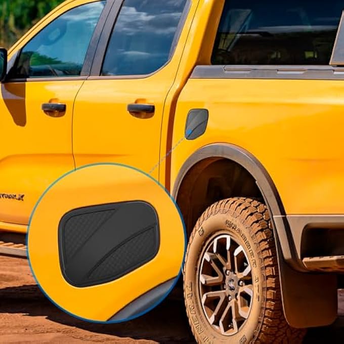 rayihni Fuel Tank Cap for Ford Ranger 20232025 for ford ranger T9 Wildtrak Platinum XL XLT Oil Filler Cover Petrol Gas Tank Protection Cover Ranger Accessories Matte Black - Image 5