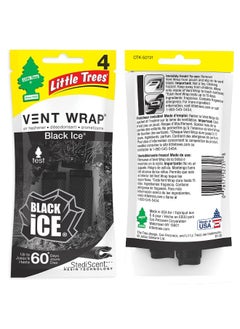 LITTLE TREES Little Trees Vent Wrap Car Air Freshener (Black Ice)  - Image 2