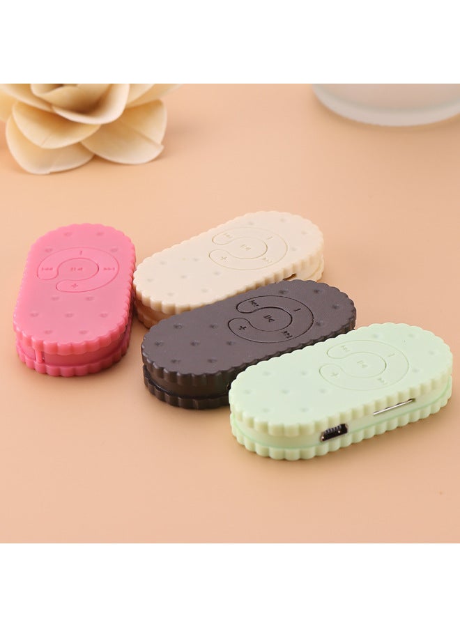 Hot Sale With Memory Card Boxed Student Mini Clip Sports Card MP3 Cookies Cartoon Song MP3-Body Color:Cheese-Memory Capacity:Host + 8G (with Card) + PackaGinG Box, CharGinG Cable, Headphones - Image 3