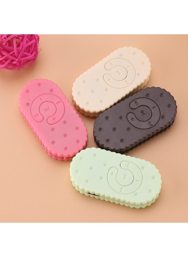 Hot Sale With Memory Card Boxed Student Mini Clip Sports Card MP3 Cookies Cartoon Song MP3-Body Color:Cheese-Memory Capacity:Host + 8G (with Card) + PackaGinG Box, CharGinG Cable, Headphones - Image 2