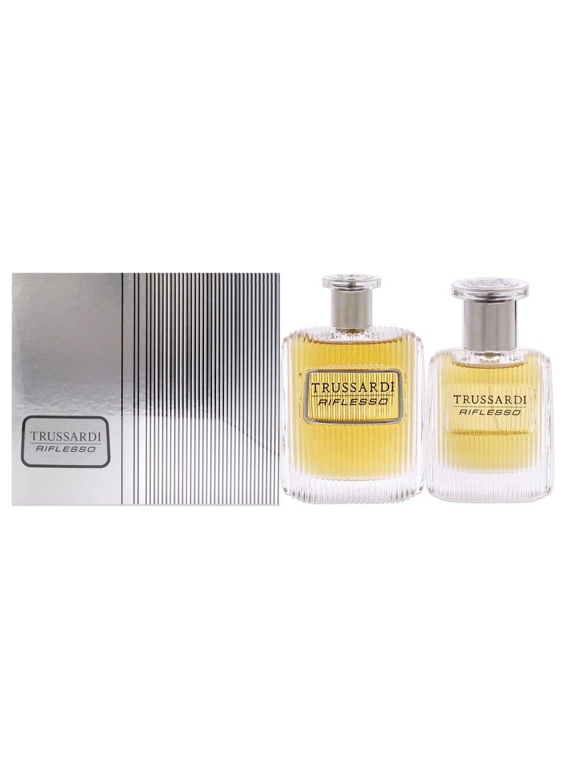 TRUSSARDI - Trussardi Trussardi Riflesso Men 3.4oz EDT Spray, 1oz EDT Spray 2 Pc Gift Set - Image 1