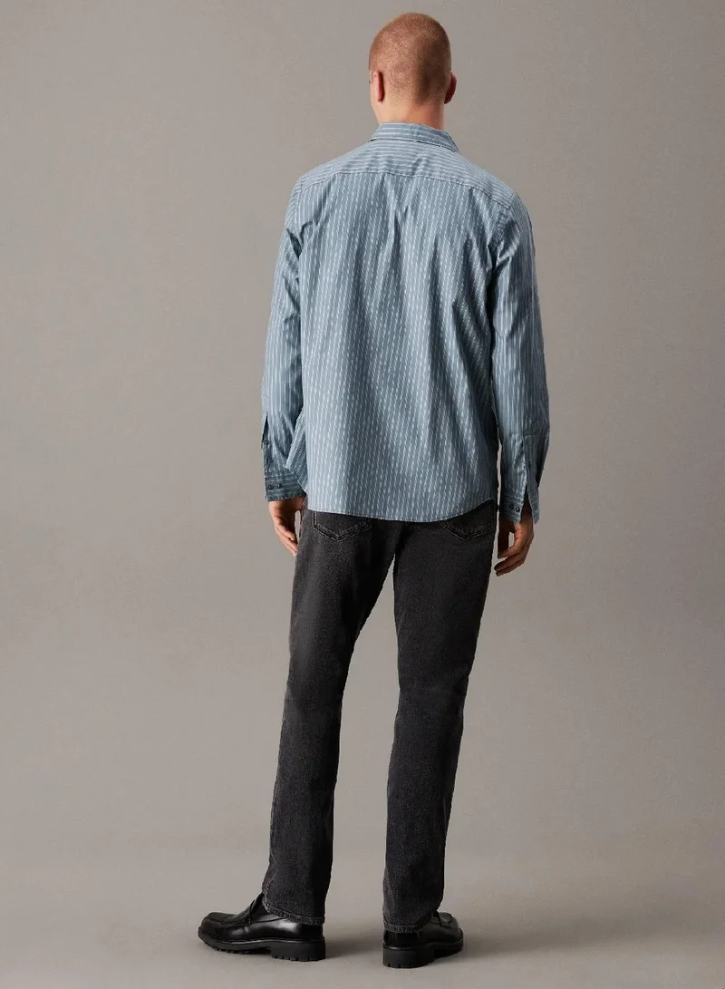 كالفن كلاين جينز بنطال جينز بقصة سليم مستقيمة