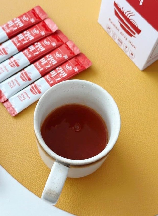 ZEESOON مسحوق مرق الرامن الكوري (20 عصا رايمون) حساء فوري لذيذ: للتخييم، أو بعد السهر، أو أثناء السفر (راستي رامن) - Image 5