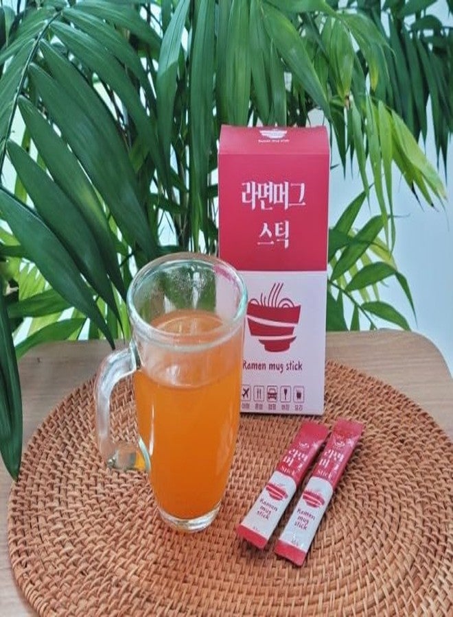 ZEESOON مسحوق مرق الرامن الكوري (20 عصا رايمون) حساء فوري لذيذ: للتخييم، أو بعد السهر، أو أثناء السفر (راستي رامن) - Image 4