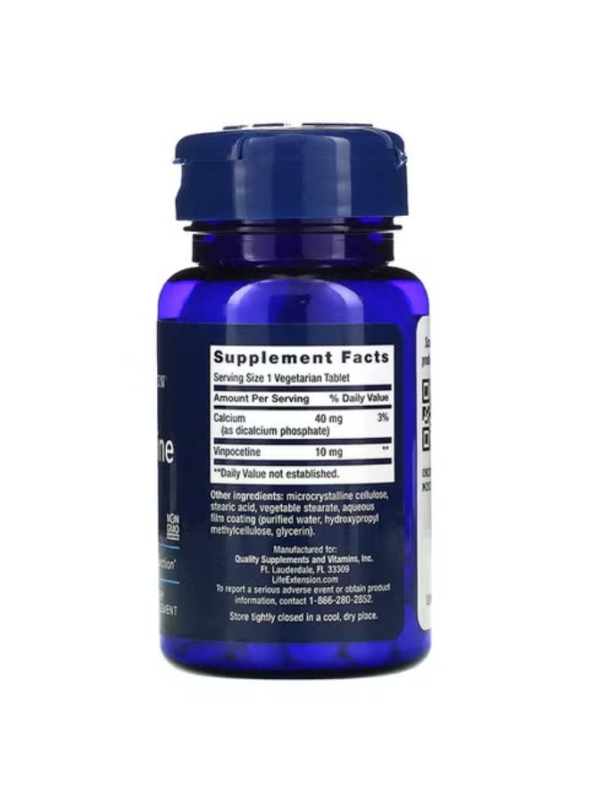 Life Extension Vinpocetine Dietary Supplement 10mg ,to support memory & cognition ,100 Vegetarian Tablets - Image 2