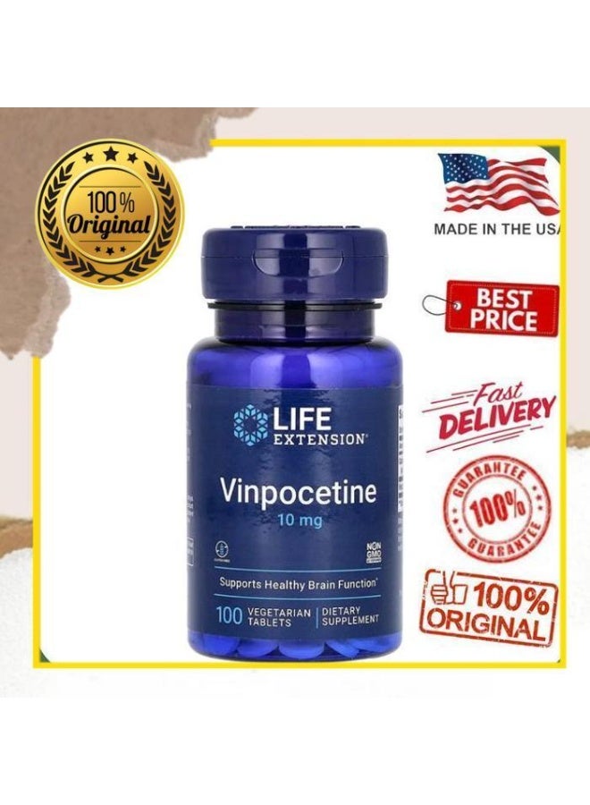 Life Extension Vinpocetine Dietary Supplement 10mg ,to support memory & cognition ,100 Vegetarian Tablets - Image 5