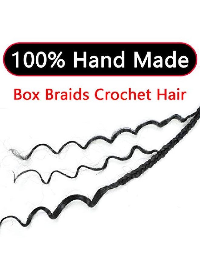 Firstcyh Hair - 8 Packs Box Braids Crochet Hair With Curly Ends Goddess Box Braids Crochet Braids 3X Bohemian Braiding Hair For Black Women(12 Inch 1B)…… - Image 1