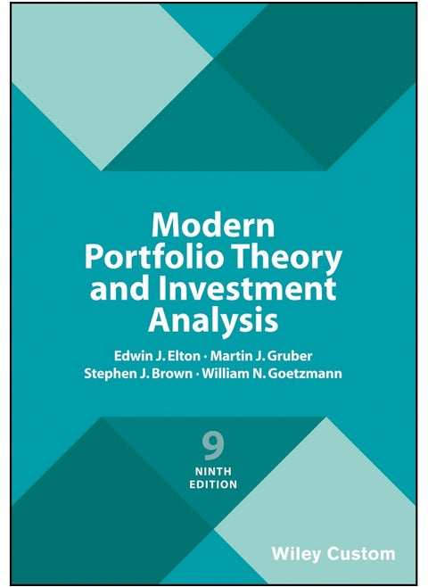 Modern Portfolio Theory and Investment Analysis