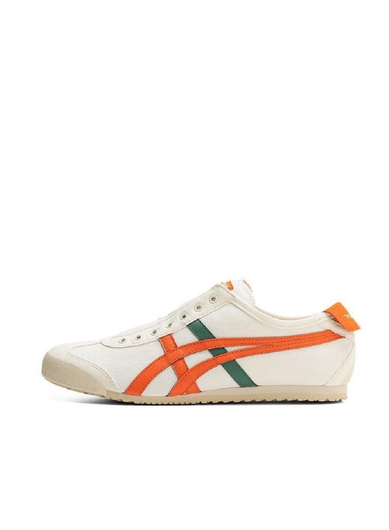 Onitsuka Tiger MEXICO 66 Slip-On Canvas Casual Shoes Beige/Orange/Green - Image 1