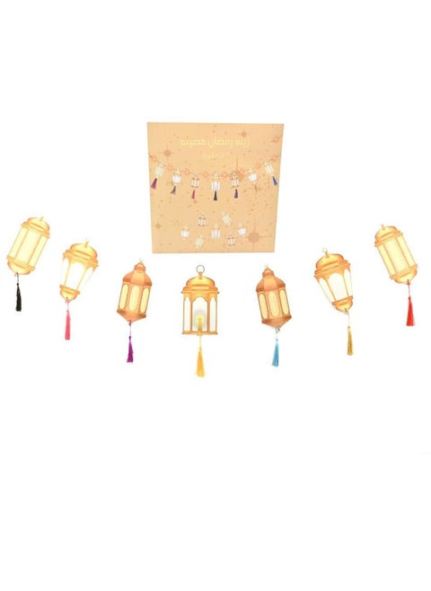 7pcs Ramadan Decoration Light String Lights