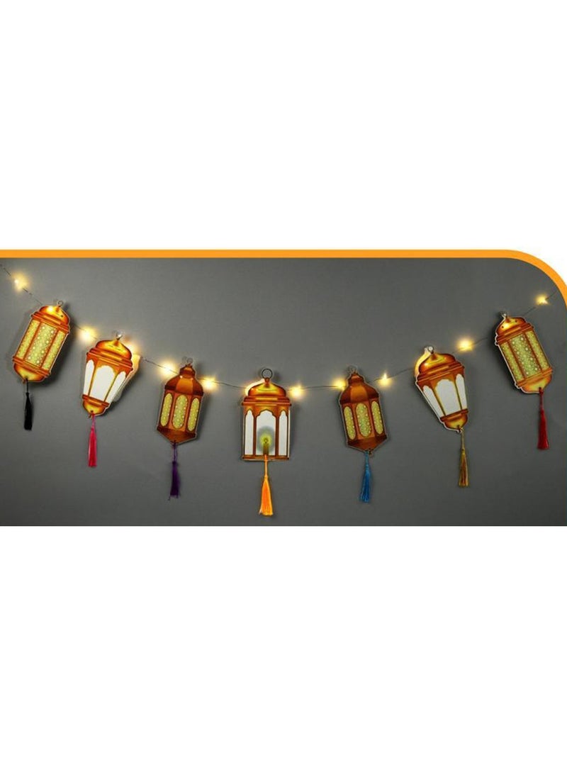 7pcs Ramadan Decoration Light String Lights
