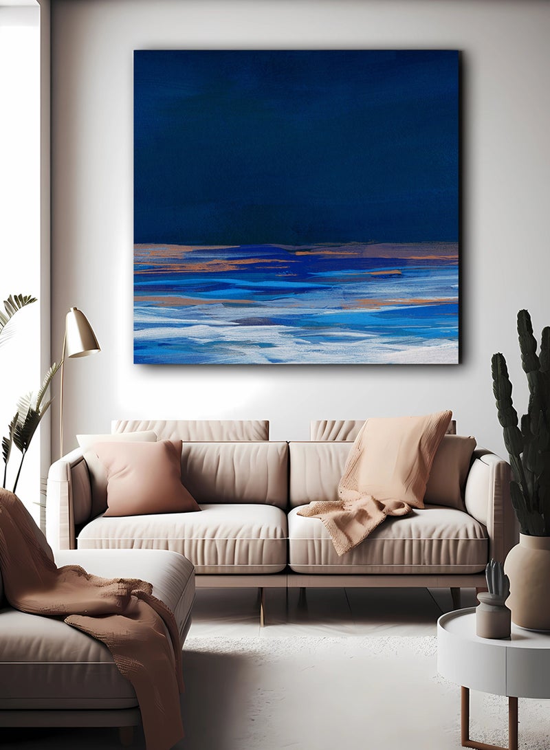 لوحة كانفاس على إطار خشبي بتصميم نمط فني - Image 2