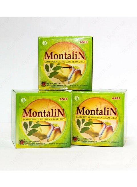 Montalin for the treatment of joint and bone pain and gout, 3 packs