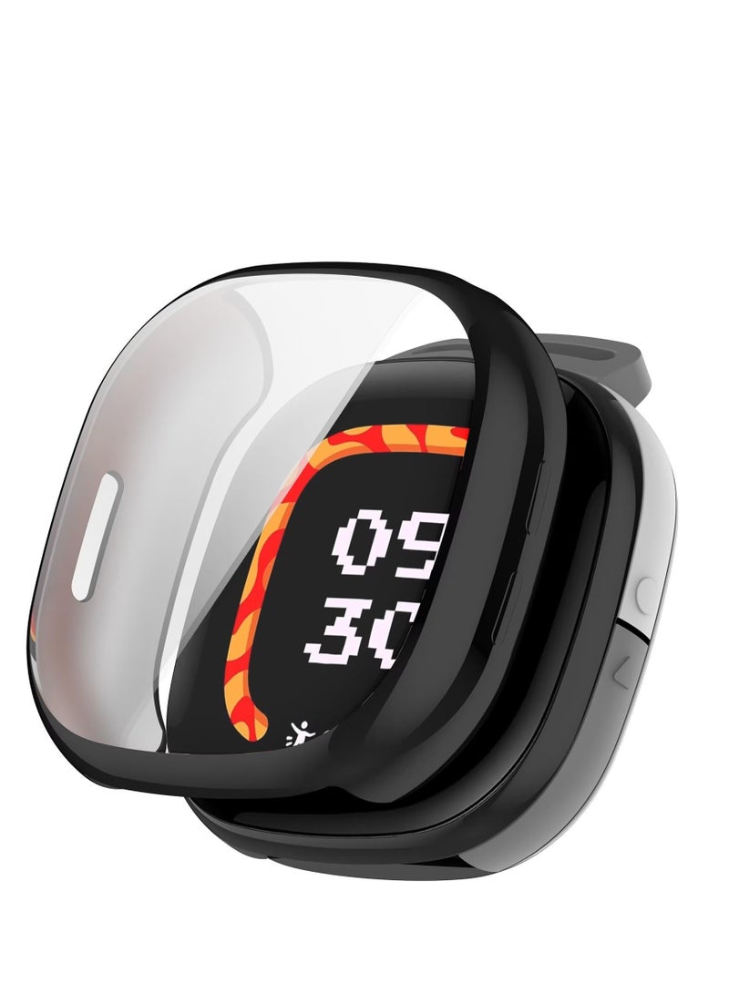 Case Compatible with Fitbit Ace LTE TPU Soft Silicone/ All-Inclusive Protection/ Watch Cover Compatible with Fitbit Ace LTE (Black) - Image 1