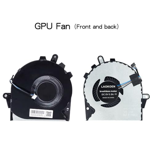 LAOKOEN New Replacement Cooling Fans for HP 15-ce Series for HP OMEN TPN-Q194 15-ce002TX 15-ce006TX 15-ce007TX 15-ce008TX 15-ce509TX Series Laptop PN:929455-001, 929456-001 DC 5V 0.5A (4-Pin 4-Wire) - Image 4