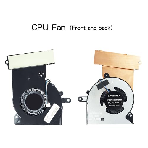 LAOKOEN New Replacement Cooling Fans for HP 15-ce Series for HP OMEN TPN-Q194 15-ce002TX 15-ce006TX 15-ce007TX 15-ce008TX 15-ce509TX Series Laptop PN:929455-001, 929456-001 DC 5V 0.5A (4-Pin 4-Wire) - Image 3