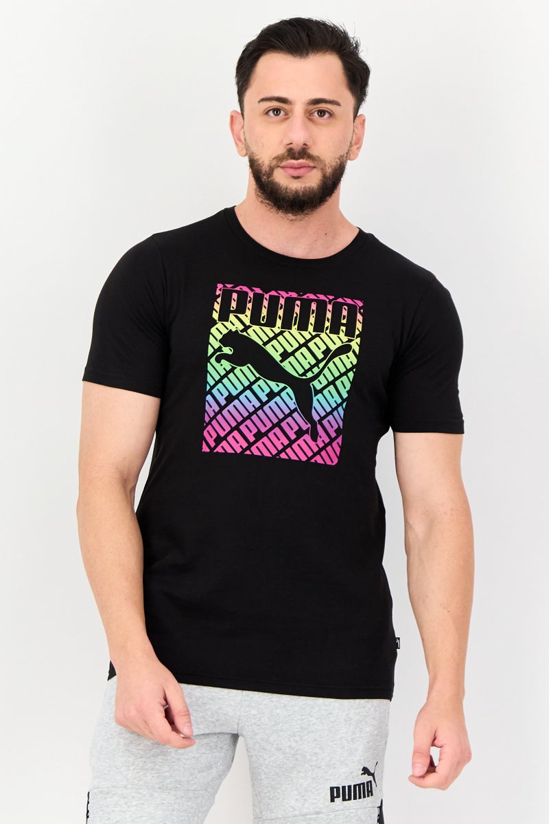 PUMA Men Regular Fit Short Sleeve Outdoor T-Shirt, Black - Image 1