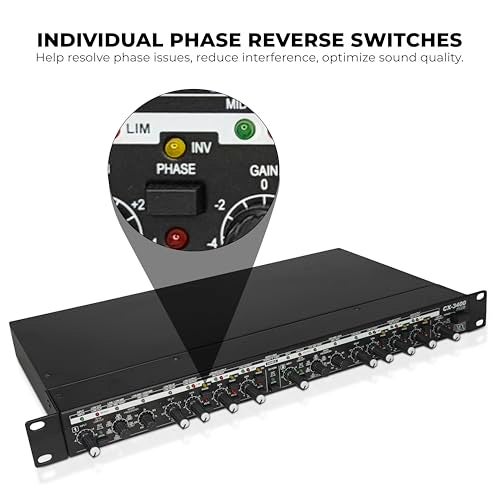 MX Multi-Effect Audio Processor – High-Precision Stereo 2-Way/3-Way/Mono 4-Way Crossover, Dedicated Subwoofer Output, Advanced Sound Processing for Studio, DJ & Live Sound Systems - Image 3