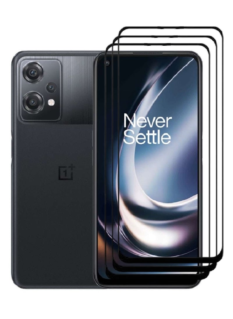 AINA 3 Pieces Tempered Glass Screen Protector 5D Designed For OnePlus Nord CE 2 Lite 5G Full Glue Edge to Edge Full Screen Coverage And Bubble Free - Image 1