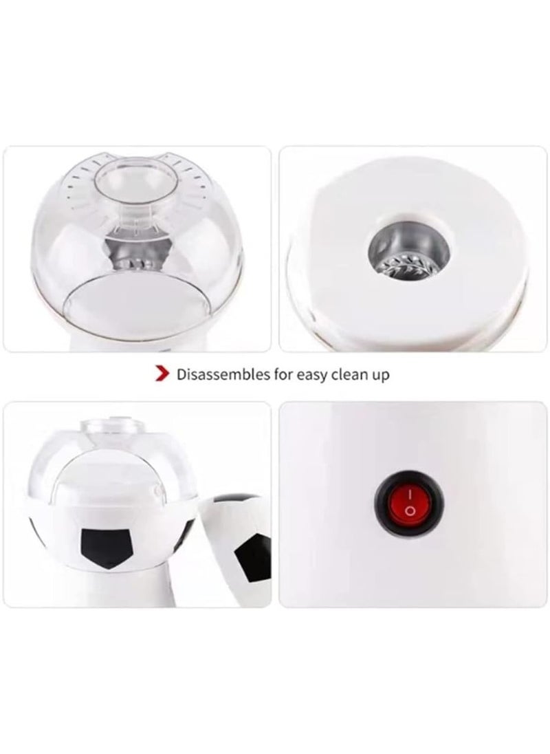 ELTRAZONE Football Popcorn Maker, 1200W Hot Air Popcorn Machine | Healthy, Oil-Free Snack with Overheat Protection & Temperature Control | Perfect for Game Nights and Parties - Image 5