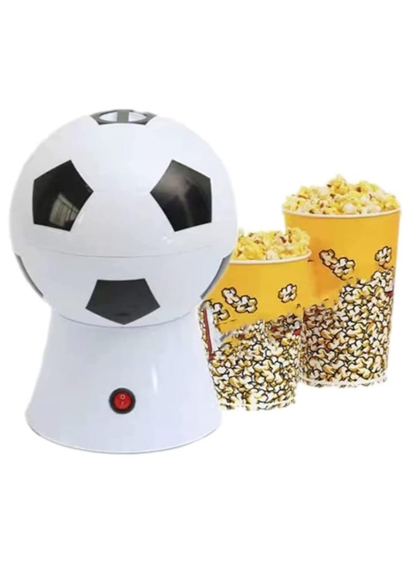 ELTRAZONE Football Popcorn Maker, 1200W Hot Air Popcorn Machine | Healthy, Oil-Free Snack with Overheat Protection & Temperature Control | Perfect for Game Nights and Parties - Image 2