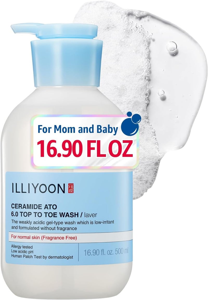 Illiyoon Ceramide Ato 6.0 Top to Toe Wash 500ml / 16.9oz - Image 1