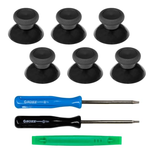 SOSS GAMING Xbox One Controller Joystick Replacement - 6PCS Thumbsticks Analog Thumb Sticks Parts - Ultra Durable with T6 and T8h Repair Screwdriver Kit for Xbox One Controller - Image 1