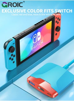 جرويك USB C to HDMI Adapter for Nintendo Switch/Switch OLED/MacBook Pro Air/iPad Pro/Android Phone, USB3.0 5GBps Date Transfer, USBC 4K Output Multiport AV Converter Adaptor Switch  - Image 3