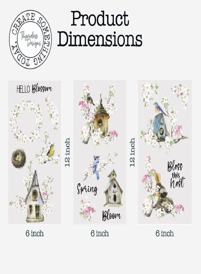 Thymeless Designs Rub on Transfers for Crafts and Furniture | 3 Sheets 6”x 12” | Home Decor Transfers | Furniture and Craft Decals | (Farmhouse Churches) - Image 5