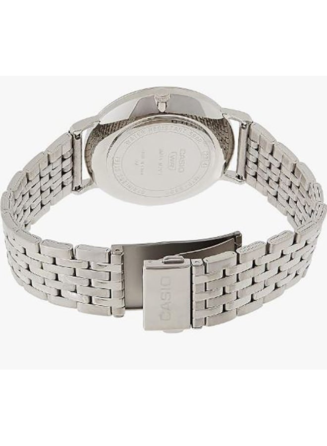 CASIO Analog Round Waterproof Wrist Watch With Stainless Steel MTP-B300D-2AVDF - Image 2