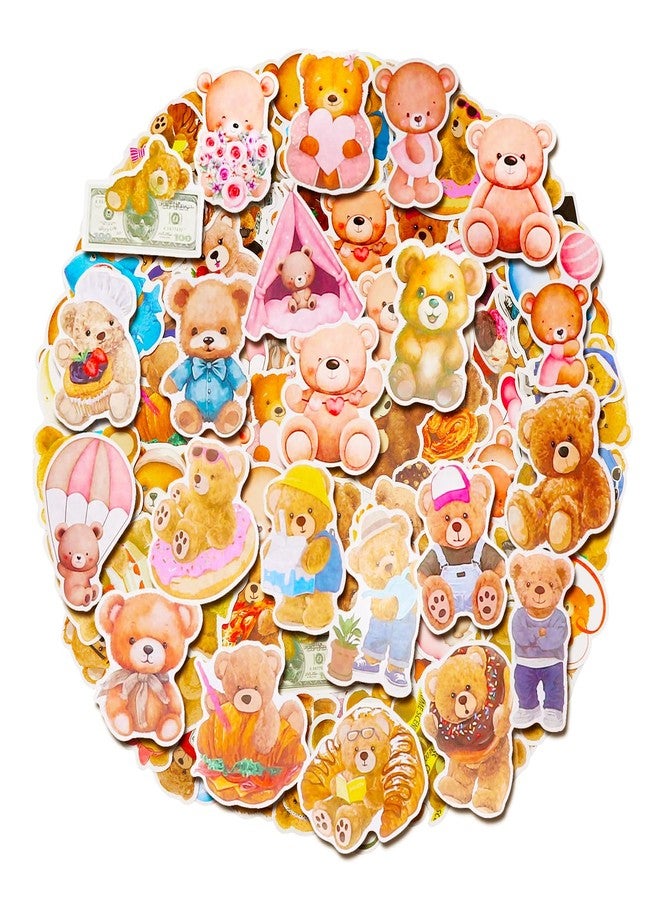 Cleverplay 100 Pack Bear Stickers, Bear Party Favors, Birthday Decorations - Image 1