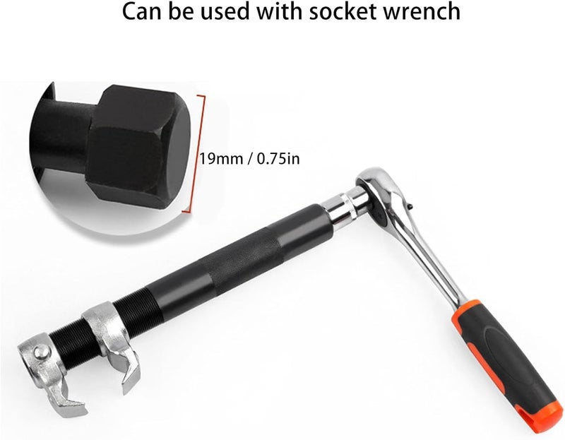 HELLARO 2Pcs Heavy Duty Strut Coil Spring Compressor Tool, 2200lb Capacity, High Carbon Steel, for Automotive Car Truck Shock Absorption - Image 5