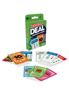 Monopoly Deal Card Game (English)– Quick-Playing Card Game, Fun Games for Families and Kids, Fun Property Trading, Steal, Swap, and Scheme to Win! Ages 8 and Up, 2 to 5 Players  - Image 1