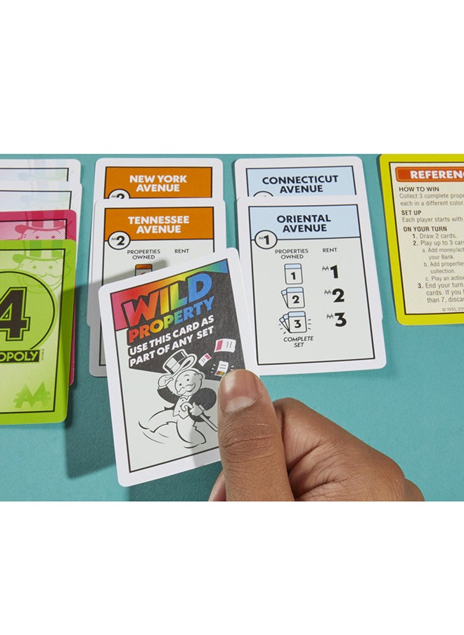 Monopoly - Deal Card Game (English)– Quick-Playing Card Game, Fun Games for Families and Kids, Fun Property Trading, Steal, Swap, and Scheme to Win! Ages 8 and Up, 2 to 5 Players - Image 1