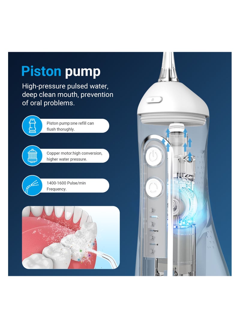 S2C Cordless Water Flosser – Rechargeable Oral Irrigator for Teeth Cleaning – IPX7 Waterproof, Deep Cleaning for Braces & Dental Work, 3 Pressure Modes - Image 3