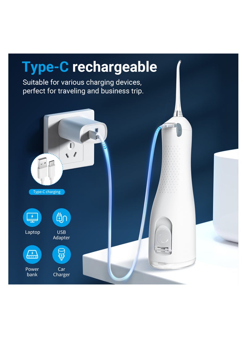 S2C Cordless Water Flosser – Rechargeable Oral Irrigator for Teeth Cleaning – IPX7 Waterproof, Deep Cleaning for Braces & Dental Work, 3 Pressure Modes - Image 4