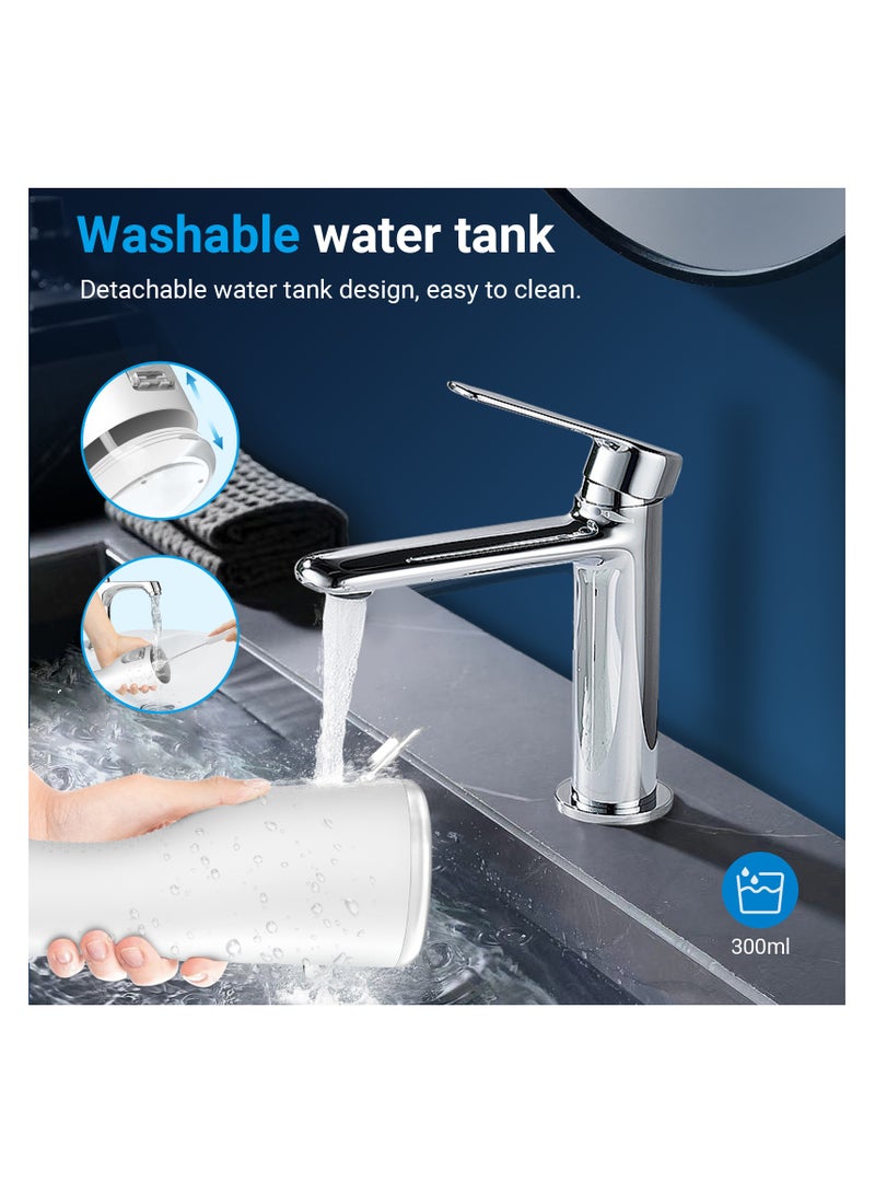 S2C Cordless Water Flosser – Rechargeable Oral Irrigator for Teeth Cleaning – IPX7 Waterproof, Deep Cleaning for Braces & Dental Work, 3 Pressure Modes - Image 5