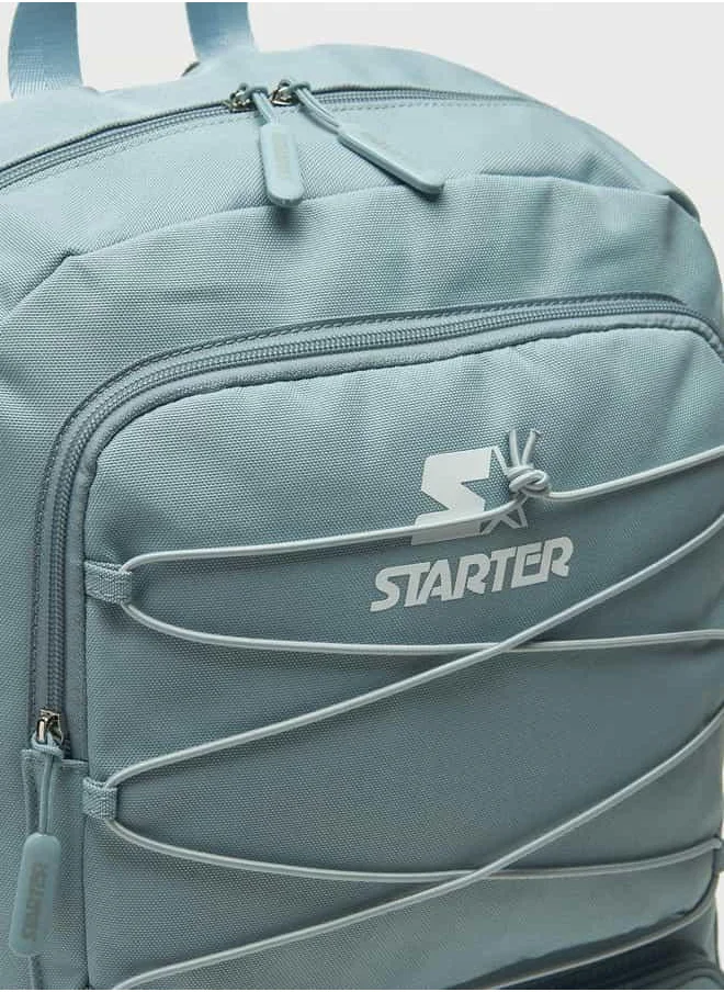 ستارتر Starter Printed Backpack with Adjustable Shoulder Straps and Drawstring Detail