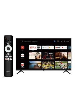 Haier H32K6G 32 Inch 4K UHD Smart TV with Android 11 Google Assistant, Google Play, Netflix, YouTube, Wi-Fi, Bluetooth - Black